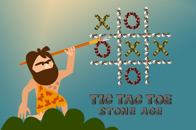 Tic Tac Toe Stone Age